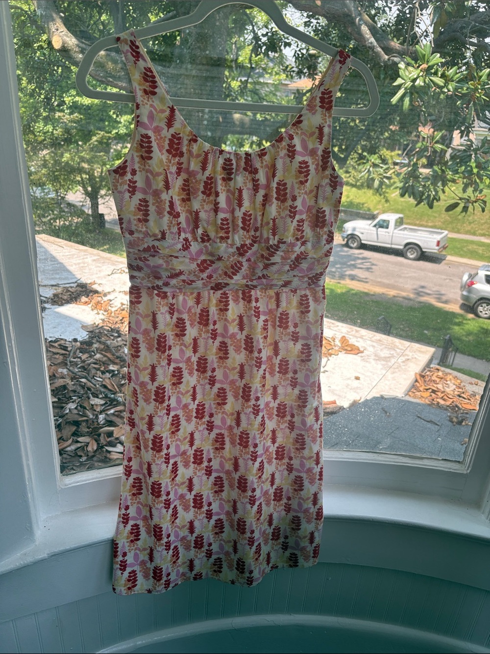Tocca Pink and Yellow Floral Sleeveless Dress